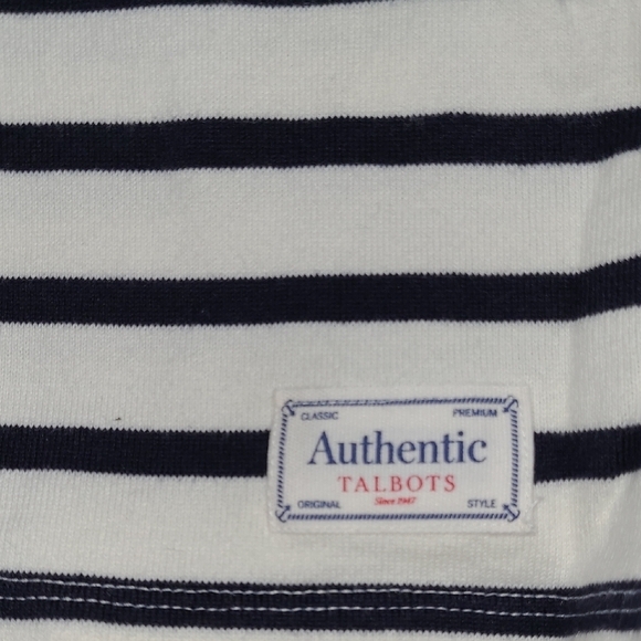 Talbots Striped Long Sleeve Tee - Picture 3 of 4
